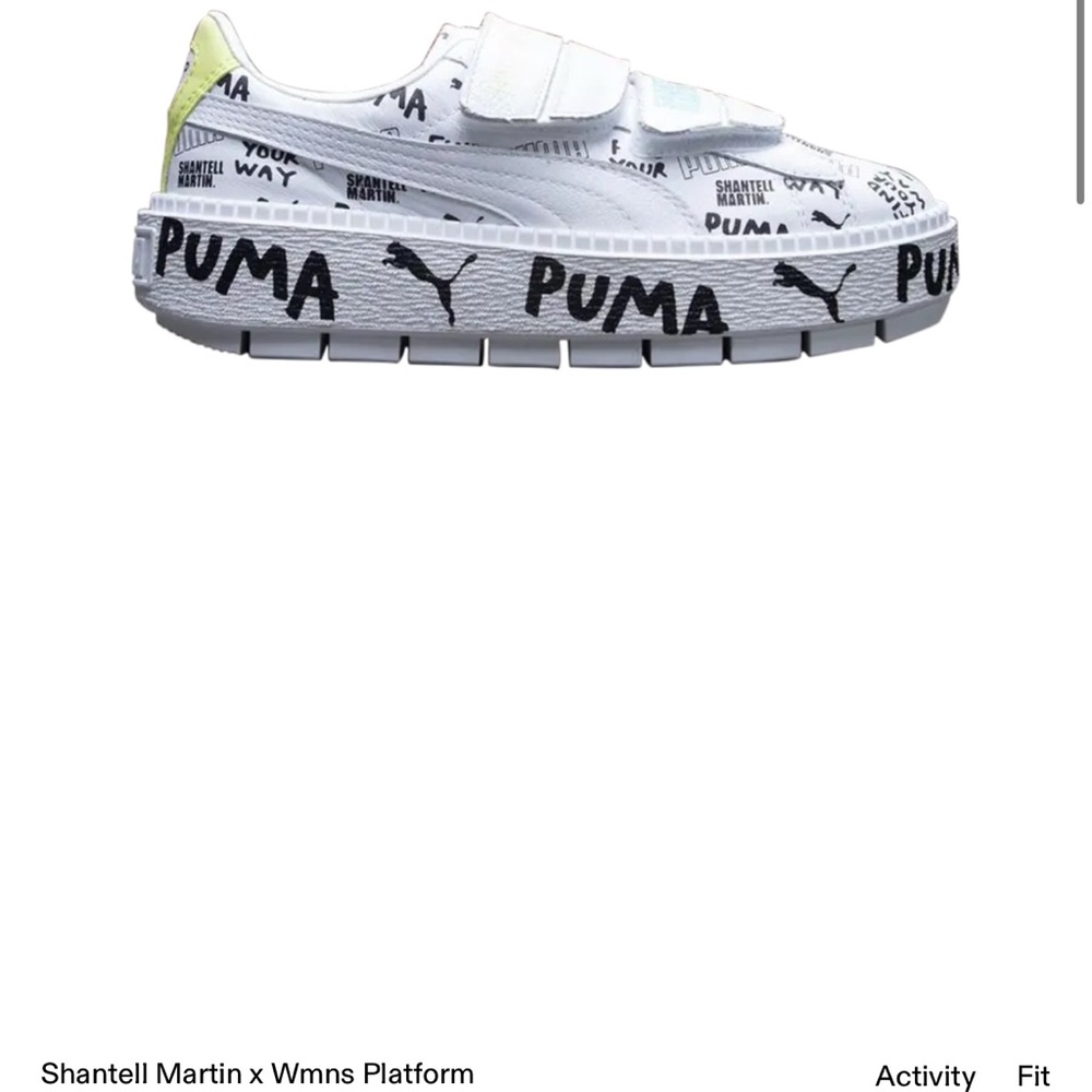 Puma Shantell Martin White and Black Sneakers